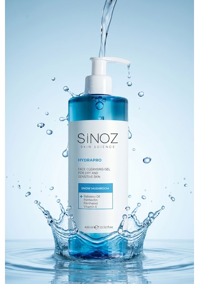 Sinoz Hydrapro Kuru ve Hassas Ciltler için Nemlendiricili Yüz Temizleme Jeli 400 ML