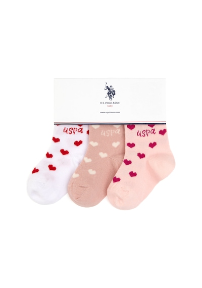 U.s. Polo Assn. Kız Çocuk Beyaz Çorap Soket 50318069-vr013 Beyaz