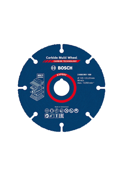 1x Expert Carbide Multi Wheel Kesici Diskler Sert Ahşap, Çivili Ahşap, Plastik, Alçıpan Panel, Ø 125 Mm, Aksesuar Küçük Avuç Taşlama Makinesi