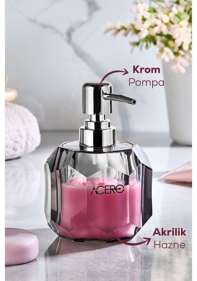 Vienev Akrilik Sıvı Sabunluk 210 Ml Antrasit 1997 Antrasit