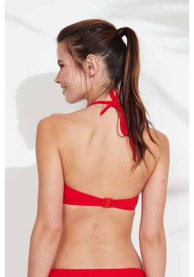 U.S. Polo Assn. Kadın Kırmızı Halter Bikini Üst 21507