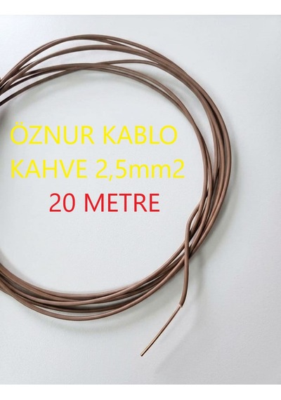 Fazör - Öznur Kahverengi 2,5mm2 Hffr Nya Kablo - 20metre