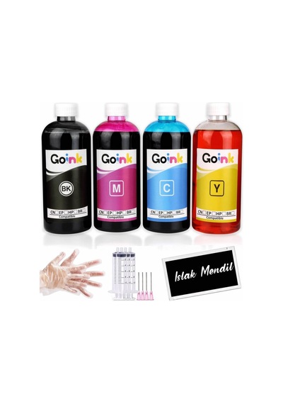 Epson Yazıcılara 4x500 Ml Uyumlu Mürekkep Seti - 15000 Sayfa Baskı