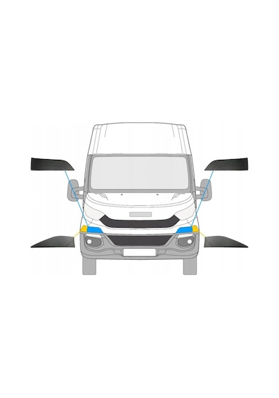 Iveco Daily Tamponüst Bakalit Sağ Panjur Tarafı 5801847137