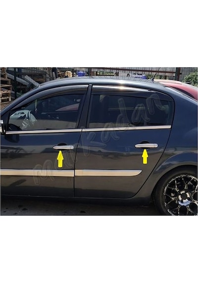 Db Chrome Renault Megane 2 Kapı Kolu Nikelajı 2004-2010 4 Kapı P.