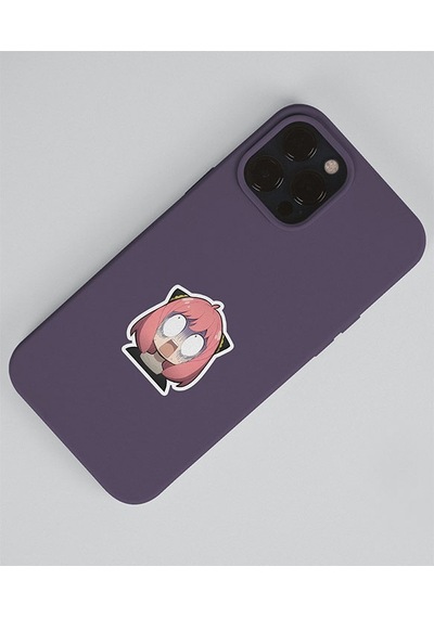 Anya 2 Li Sticker Set Spy X Family Parlak Sticker Hediye Etiket Çıkartmaları Anime Süsleme Yeşil
