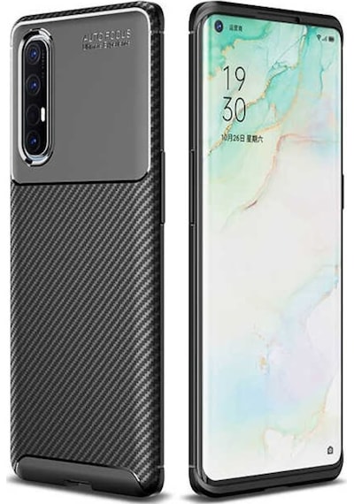Oppo Reno3 Pro (Cph2009) Karbon Görünüm Negro Silikon Kilif 545542632