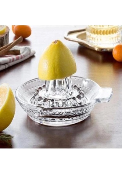 1 Adet Kaliteli Şık Cam Çekirdek Hazneli Limon Sıkacağı Çok Renkli