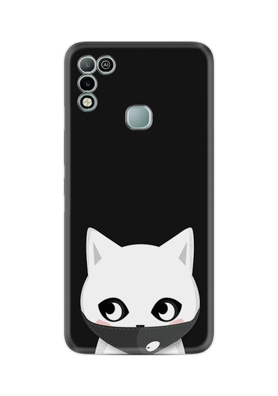 Infınıx Hot 11 Play Kılıf Silikon Desen Özel Seri Pandemi Cat 1729