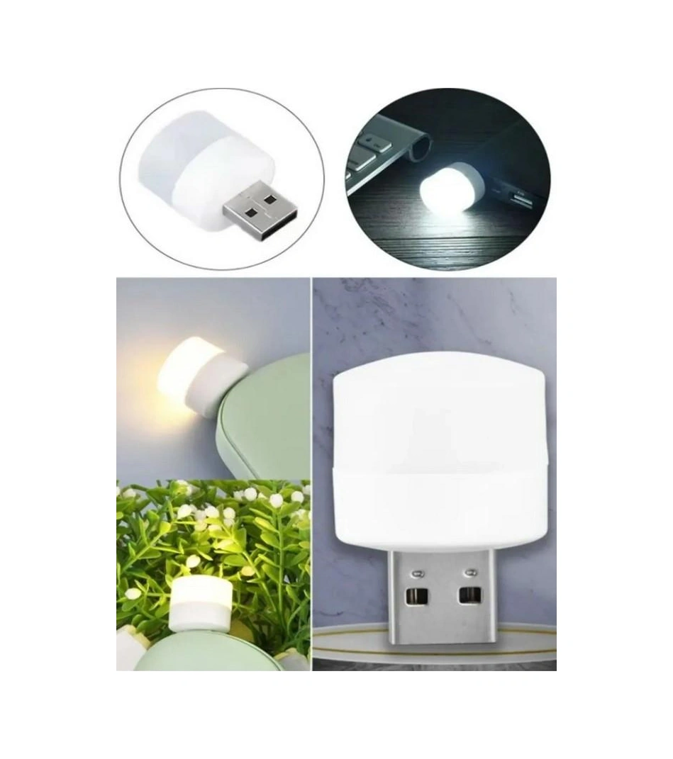 Zhltools Mini Taşınabilir Usb Led Lamba 5v 1.2w Oto Usb Lamba 1 Adet Beyaz