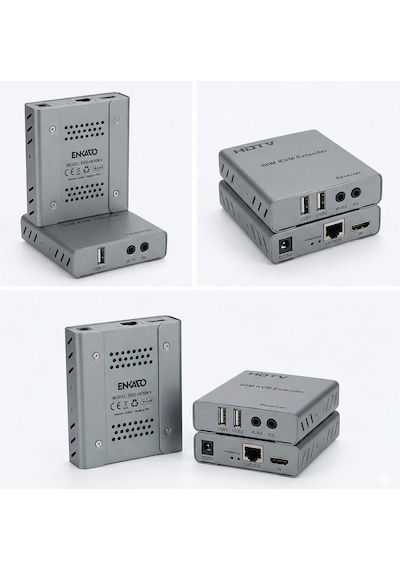 Enkado Ekd-he60kvm 1080p 60 Metre Hdmı Usb Kvm Extender Görüntü Aktarıcı