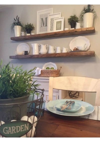 Dekoratif Yüzen Ahşap Raf 2'li 100x20x4 Cm Gizli Monte Demir Aparatı Ile Göndermekteyiz Bej
