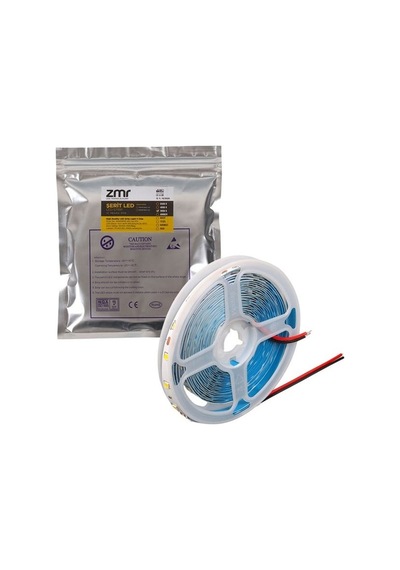 Zmr Zmr-601 3000k 12 Volt Tek Çipli 2835 Iç Mekan Silikonsuz 60 Led 5 Metre Şerit Led Beyaz