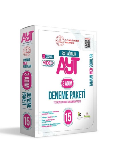 2026 3 Adım Yks-ayt Eşit Ağırlık Tm Mebi Özgün Sorular 15li Den
