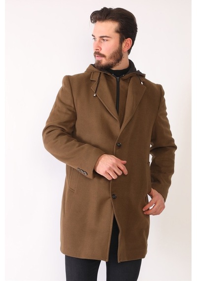 Plt8376 Dewberry Erkek Palto-Camel
