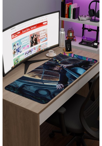 Wednesday 2 V1 90x40 Xxl Gaming Kauçuk Kaymaz Taban Mouse Pad Fare Altlığı