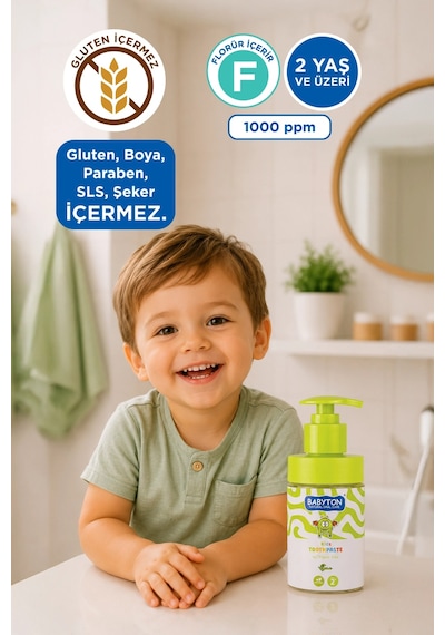 Doğal Aromasız 2 Yaş Ve Üzeri Florürlü Diş Macunu Pompalı 200 Ml Temel Bakım