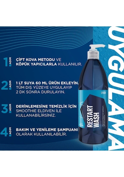 Gyeon Q²m Restartwash Seramik Kaplama Ppf Yenileyici Asidik Şampu