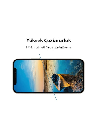 Ally Apple Uyumlu   iPhone 13 Mini 5.4 9D Full Tempered Cam Ekran Koruyucu Siyah (368207493)
