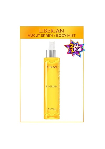 Auran Liberian Parfümlü Kadın Vücut Spreyi Çekici Ve Etkileyici Vücut Misti Body Mist Spray 150ml