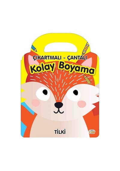 Çıkartmalı - Çantalı Kolay Boyama - Tilki