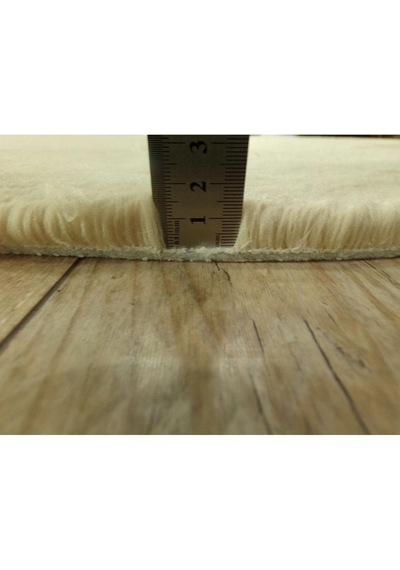 Raschel Carpet Dekoratif Kahverengi Peluş Yumuşak Yuvarlak Oval Halı, 150 X 150 Diğer