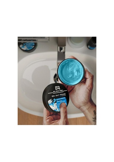 Black Red Sea Salt Pomade Saç Şekillendirici Parlak Doğal Görünüm Sert Wax 120 Ml