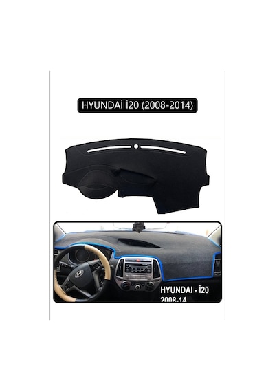 Hyundai İ20 2008-2014torpido Koruma Halısı Siyah Kenar