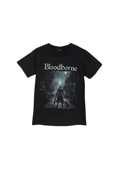 Bloodborne Baskılı Unisex %100 Pamuk Siyah T-shirt SIYAH