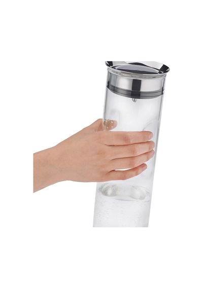 Motion Cam Su Sürahisi, 1,25 L, 29 Cm, Kapaklı, Silikon Kapaklı, Akıllı Kapak Teknolojisi, Ergonomik Tutma Girintil