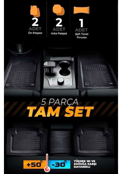 Hyundai Matrix Havuzlu Universal Paspas Krom Bej Renk