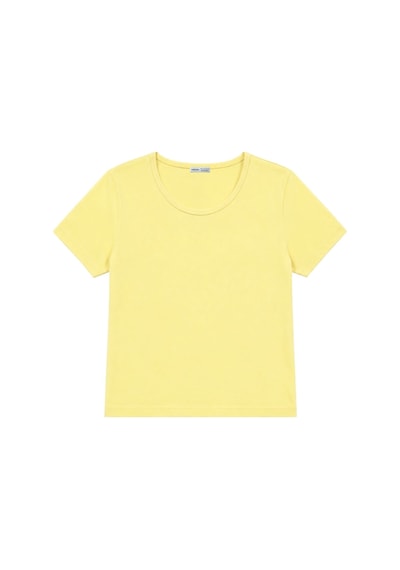 Vadon 1003 Kadın Pamuklu Slim Fit Bisiklet Yaka Yumuşak Dokulu Basic T-shirt Tereyağı Sarısı Vadon 1003 Kadın Pamuklu Slim Fit Bisiklet Yaka Yumuşak Dokulu Basic T-shirt Tereyağı Sarısı
