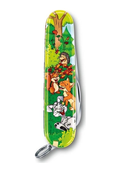​​Victorinox 0.2373.E2 My First Victorinox Tavşan Desenli Kamp Çakı Ve Çok Renkli