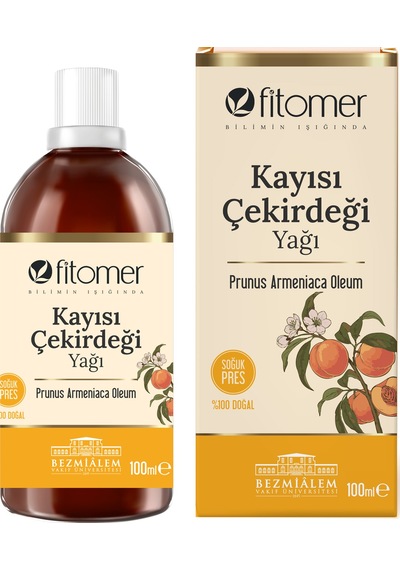 Fitomer Kayısı Çekirdeği Yağı 100 Ml Soğuk Sıkım %100 Doğal