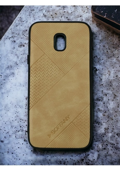 Galaxy Uyumlu J3 Pro J330 Deri Desen Prizma Kılıf