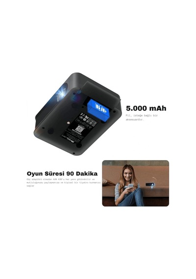Hpy Pazar Aun A30c Pro Taşınabilir Wifi Mini Projektör Ev Sineması