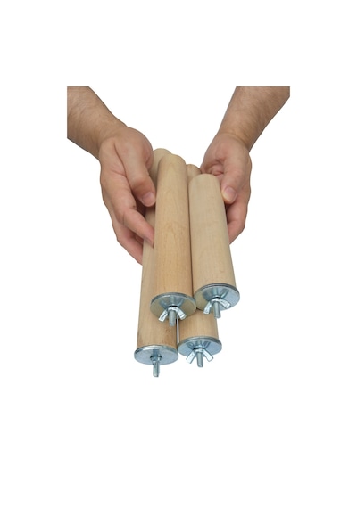 Vixpet Venty Doğal Papağan Tüneği Macaw Kakadu Jako 36 MM 4'lü
