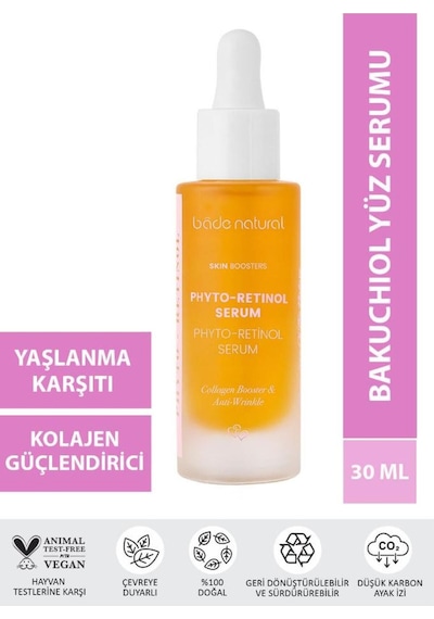 Bade Natural Bakuchiol Phyto Retinol Yüz Serumu Ve   30 ML
