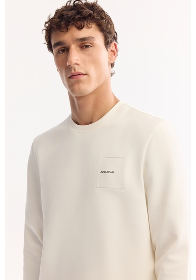 Avva Erkek Ekru Bisiklet Yaka Pamuklu Bi-stretch Baskılı Regular Fit Sweatshirt A52y1261 Avva Erkek Ekru Bisiklet Yaka Pamuklu Bi-stretch Baskılı Regular Fit Sweatshirt A52y1261