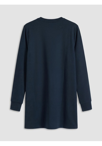 Lcw Everyday Lacivert Soft Touch Kadın Sweatshirt Tunik