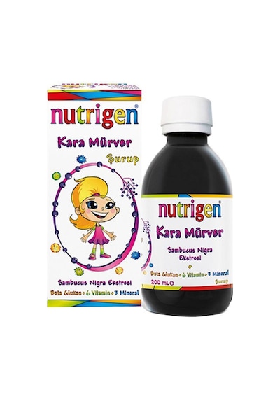 Nutrigen Elderberry Kara Mürver Beta-Glukan Bal Şurup 200 Ml