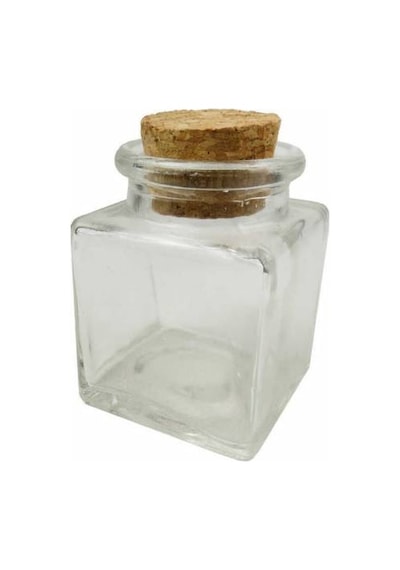 Olio Cam Şişe Kavanoz Şişemantarı Tıpalı Kare 50 Ml 480 Adet