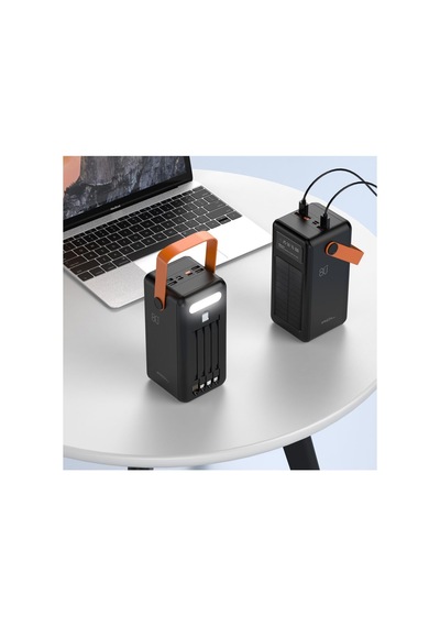 Acl 80000 Mah Powerbank Göstergeli Powerbank Solar Fenerli Güneş Enerjili 80000 Powerbank
