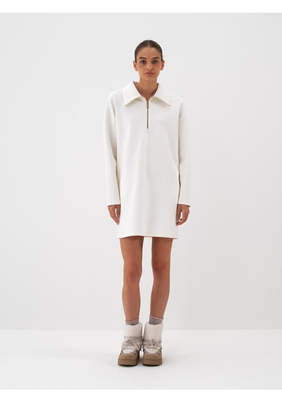 Xint Ekru Oversize Pamuklu Elbise 286227