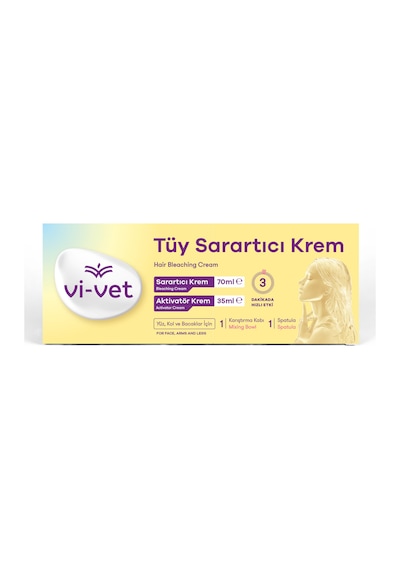Vi-vet Tüy Sarartıcı Krem 70 Ml + 35 Ml 2 Adet