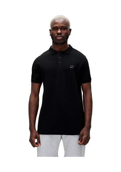 Bad Bear Gabriel Polo Neck Erkek Tişört SIYAH Bad Bear Gabriel Polo Neck Erkek Tişört SIYAH