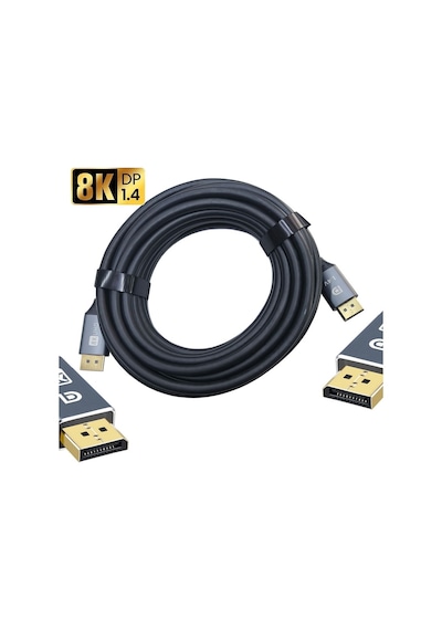 8k Uhd V1.4 Display Kablo 8k Display Port Erkek Erkek Kablo 7m