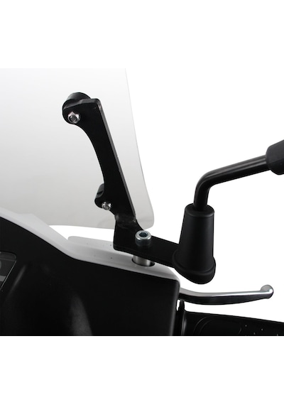 GP Kompozit SYM Orbit II 50 2022-2024 Uyumlu Elcikli Ön Cam Füme 48 cm