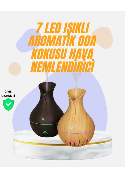 Led Işıklı Ultrasonik Oda Nemlendirici Ve Uçucu Yağ Difüzörü - Lisinya