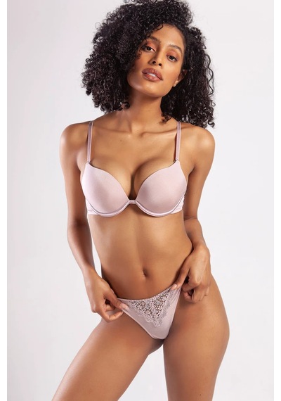 Melonika Golshan Garland Heavy Push Up Bra, Açık Pembe Konforlu Ve Şık Sütyen Çok Renkli